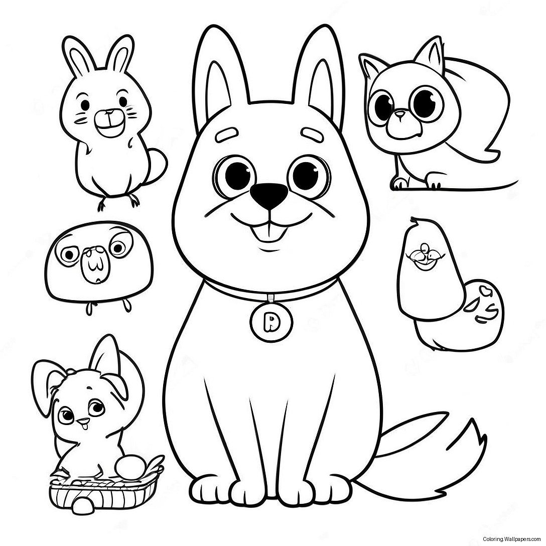 Secret Life Of Pets Coloring Page 27146