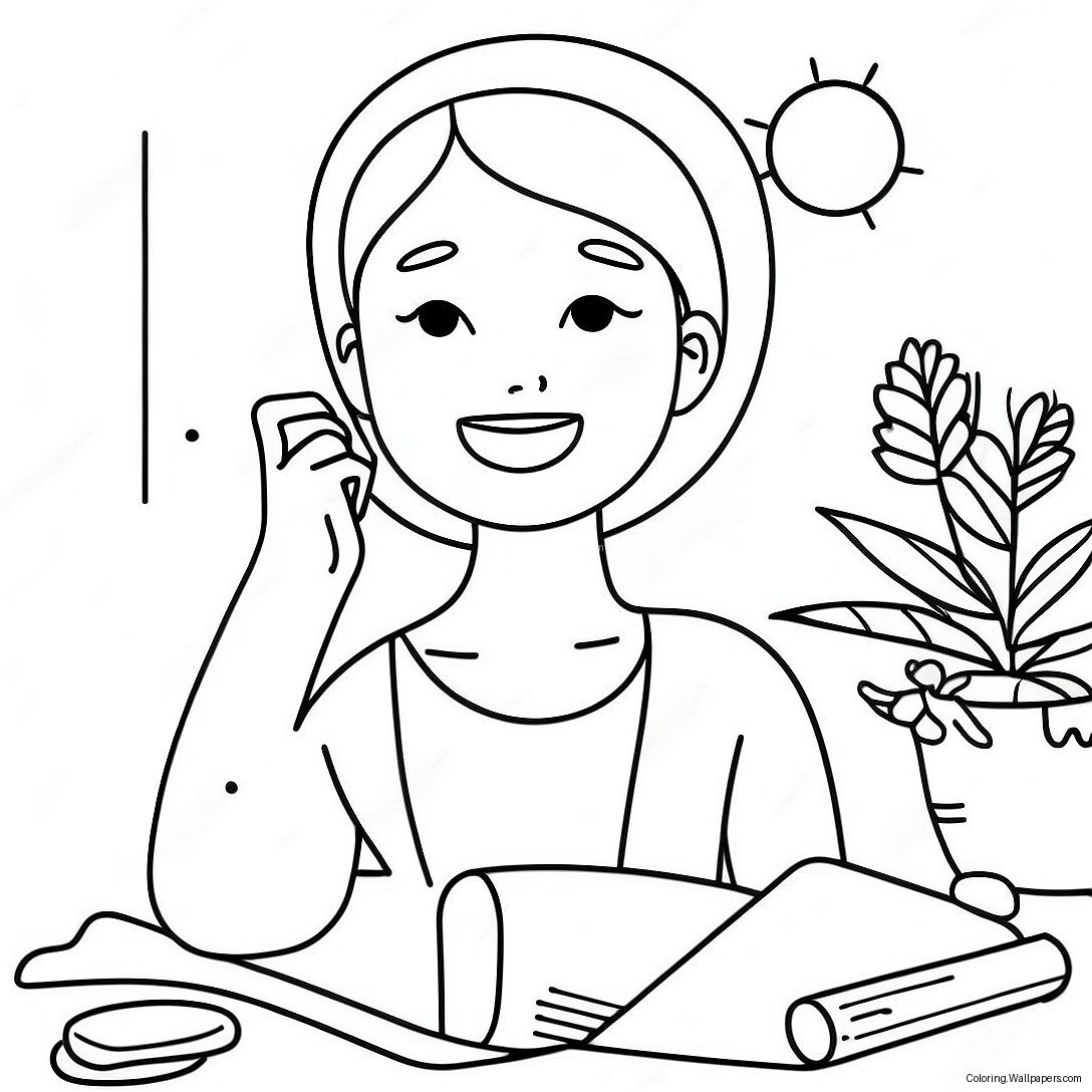 Self Care Coloring Page 8546