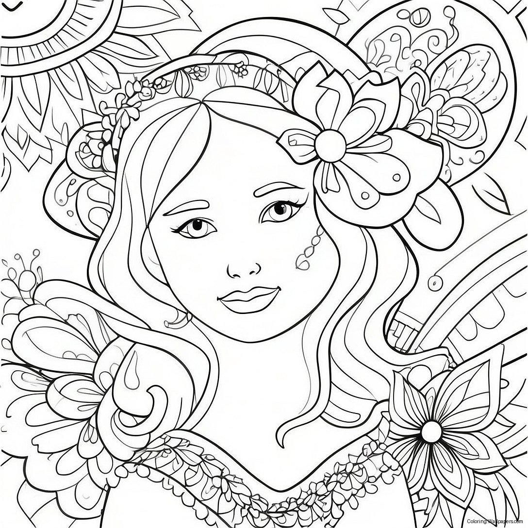 Self Esteem Affirmation Coloring Page 8384