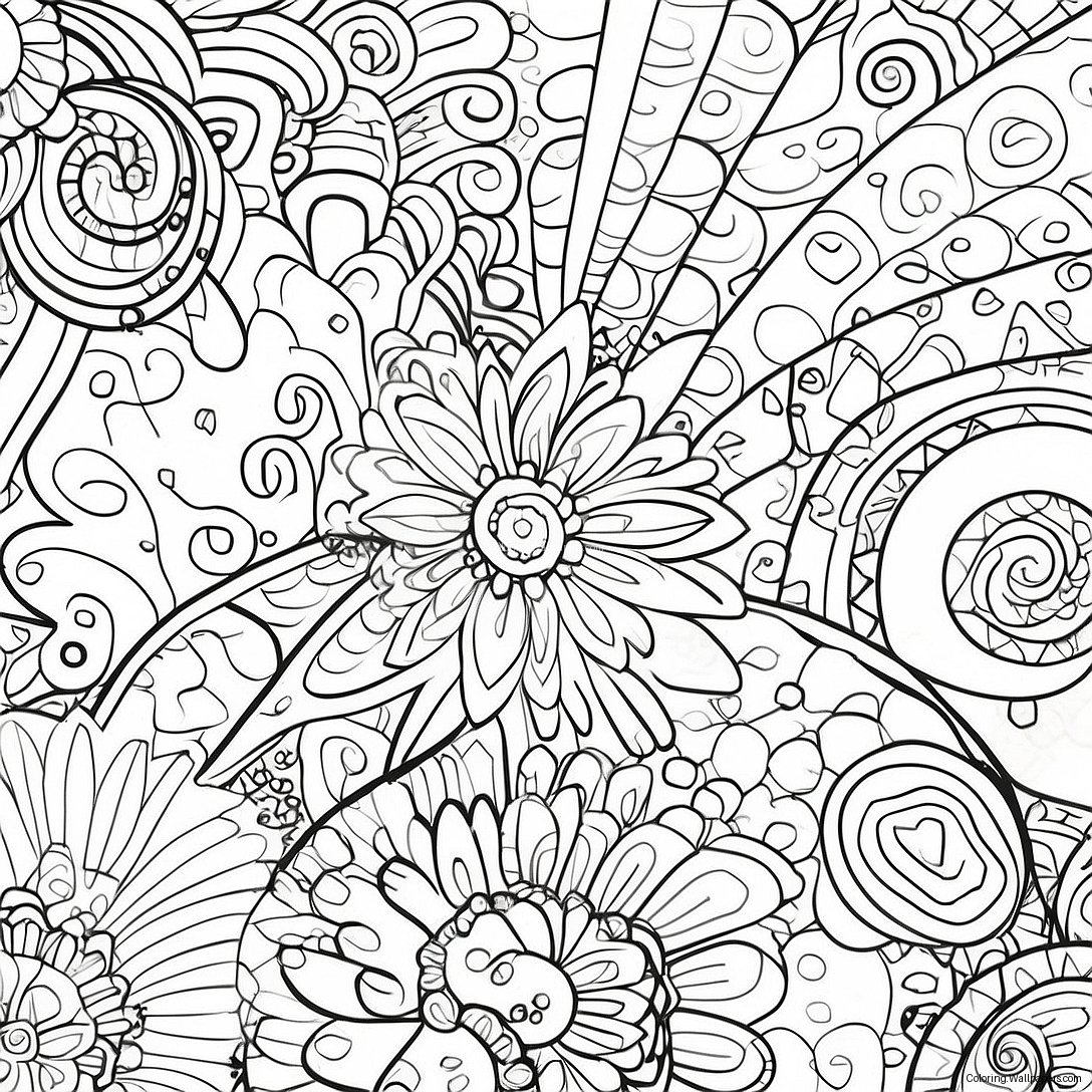 Sensory-Friendly Patterns Coloring Page 21458