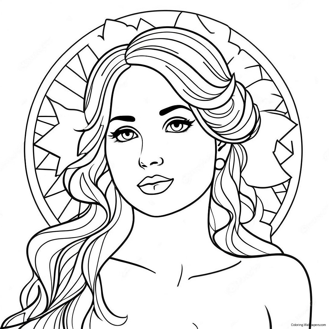 Sensual Art Coloring Page 45867