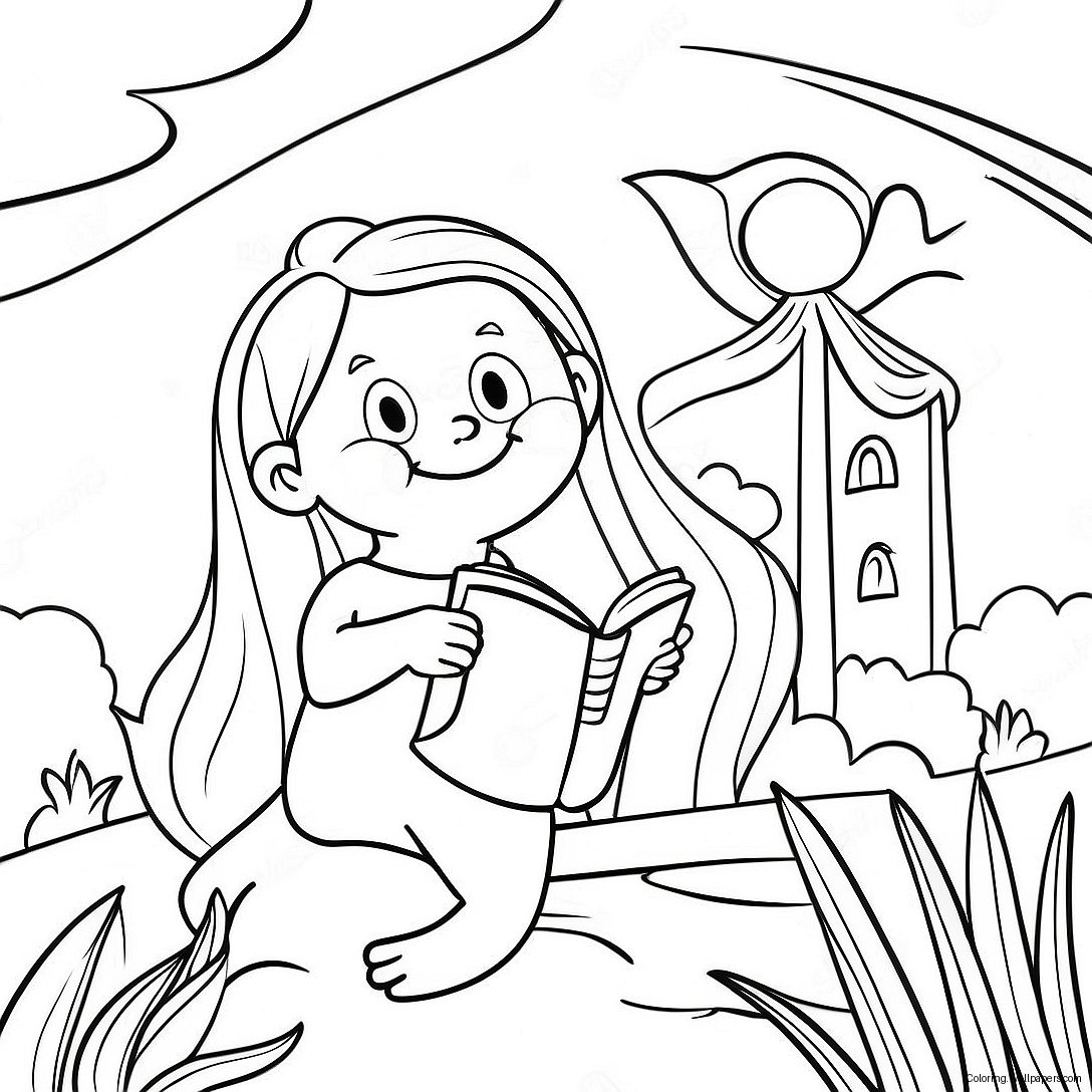 Serene Bible Verse Coloring Page 26771