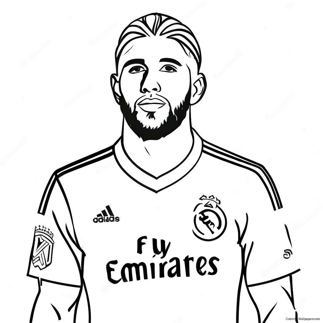 Sergio Ramos Coloring Page 45212