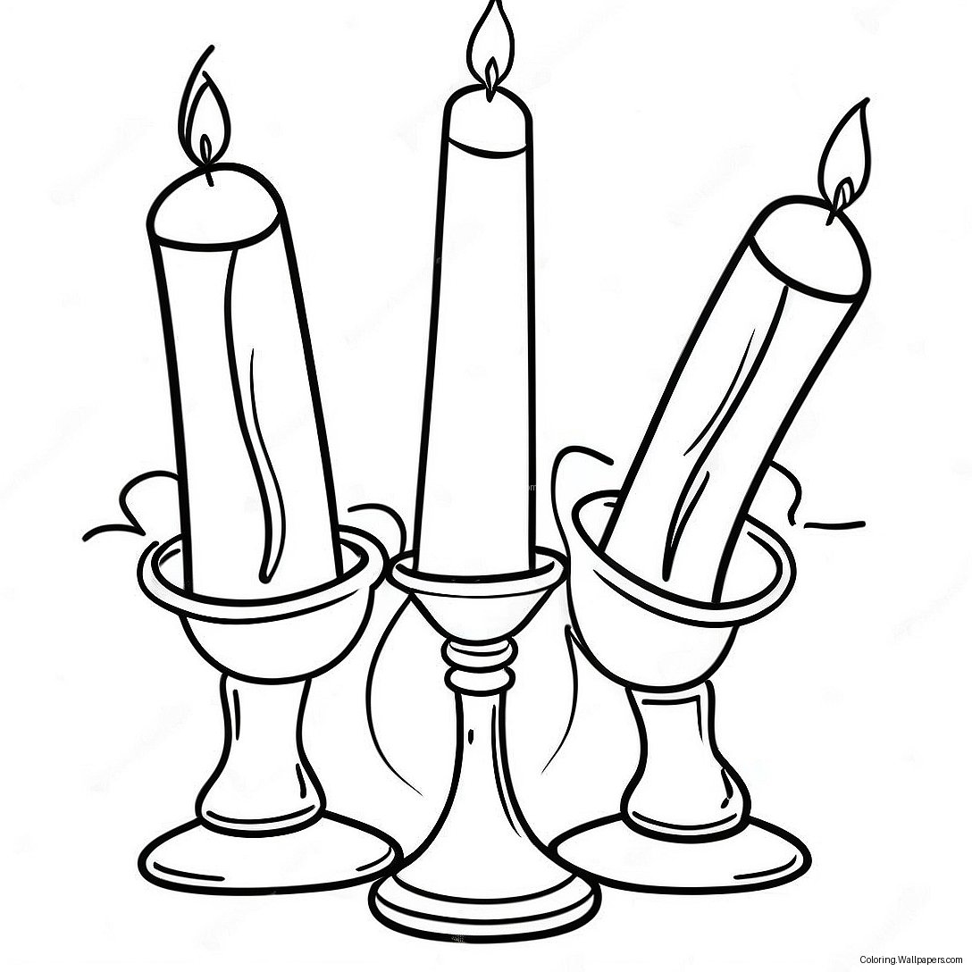 Shabbat Stearinlys Tænding Malebog 53125