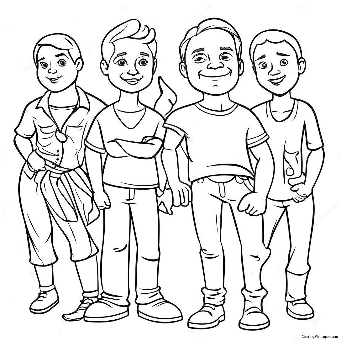 Shameless Characters Coloring Page 45508