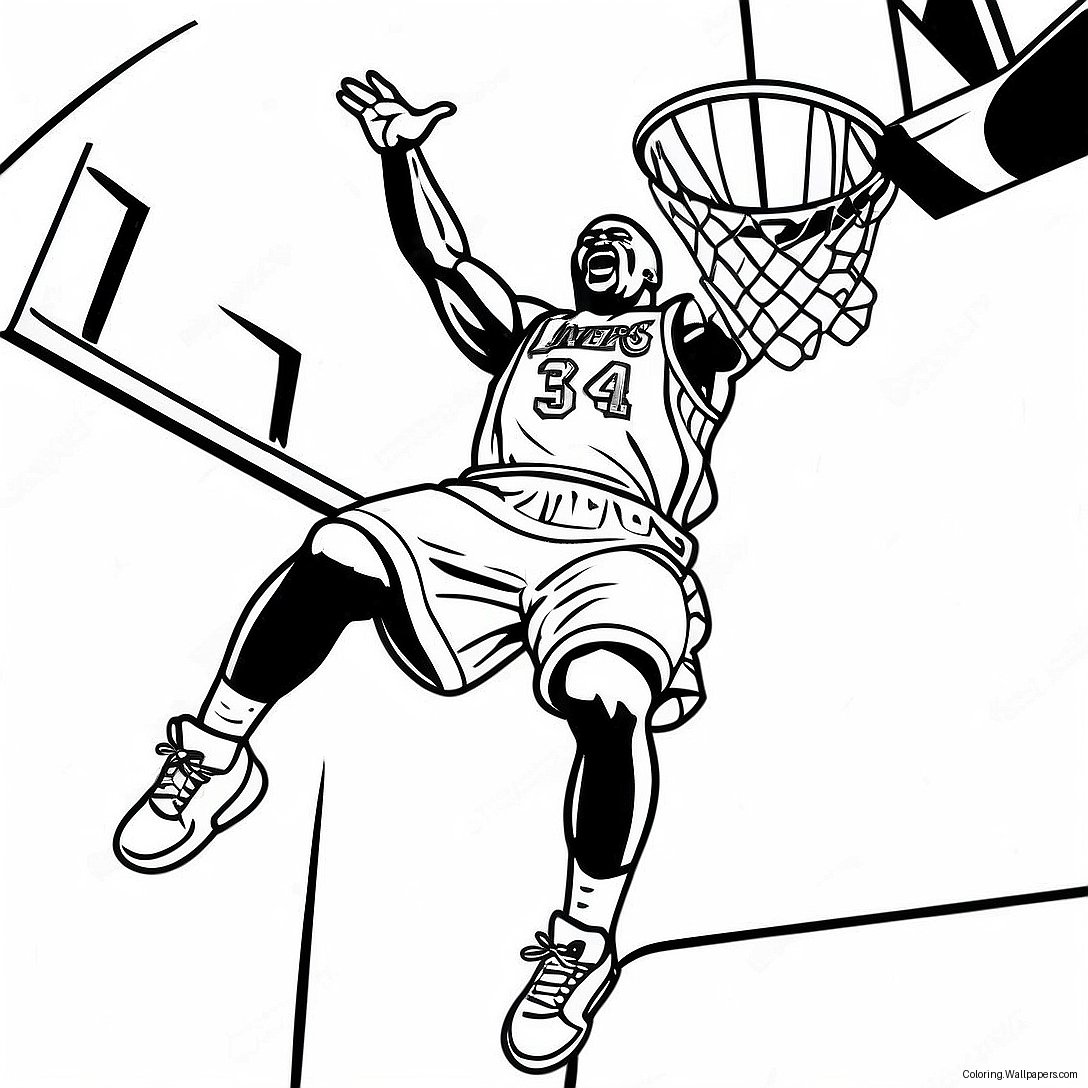 Shaquille O'neal Dunking Boyama Sayfası 27864