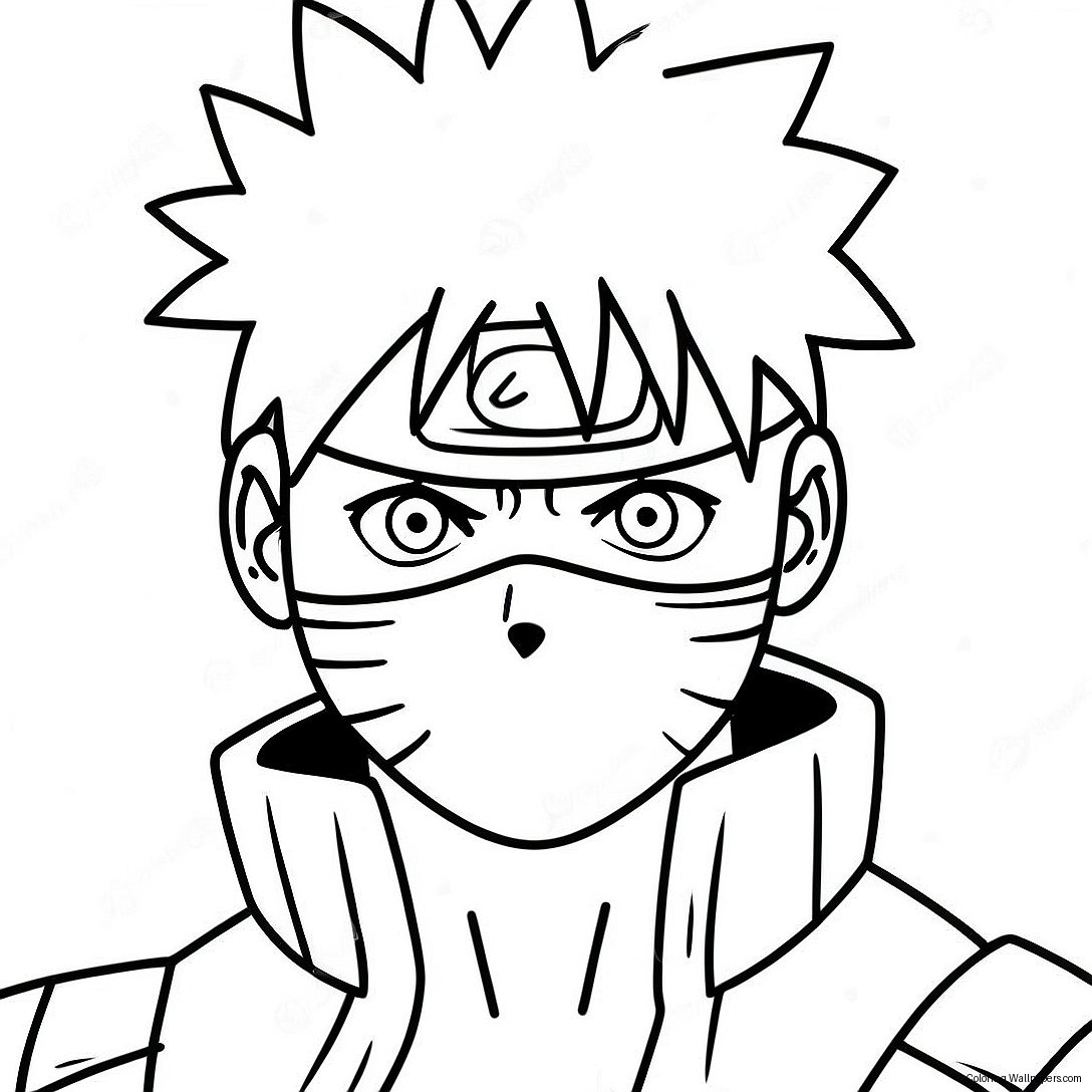 Sharingan Kakashi Kleurplaat 39311