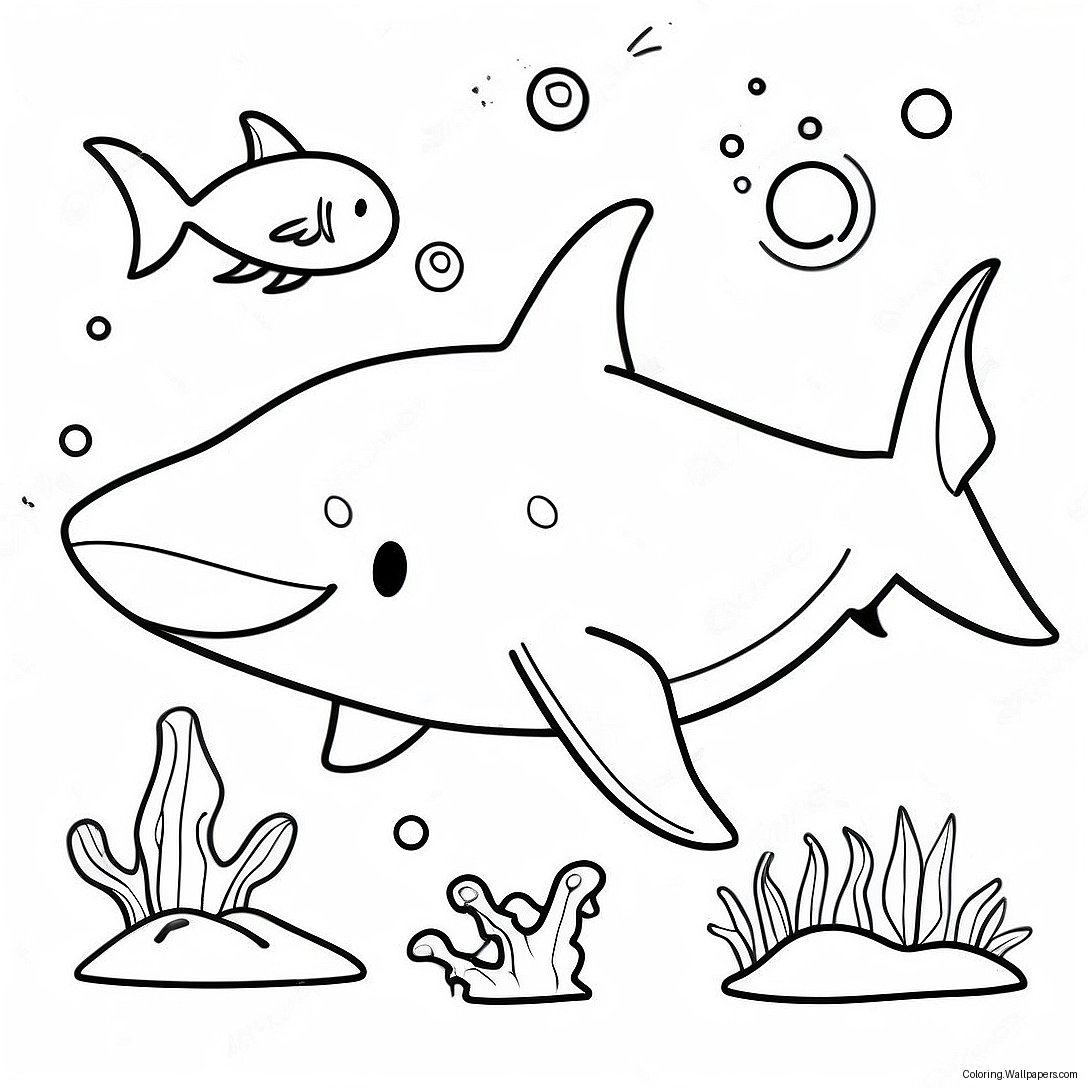 Shark Adventures Coloring Page 25203