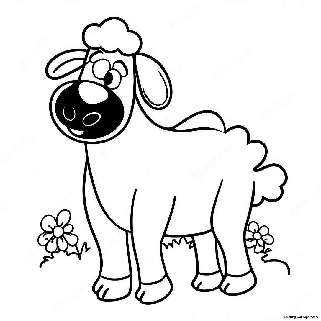 Shaun The Sheep Coloring Page 19553