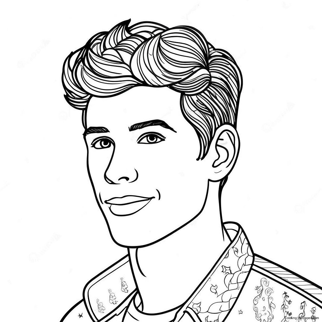 Page À Colorier De Shawn Mendes 48297