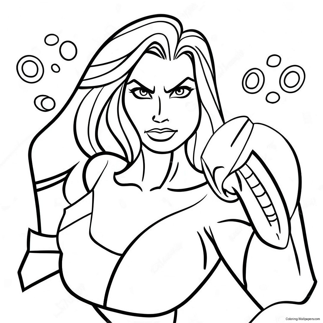 She Hulk In Action Coloring Page 30501