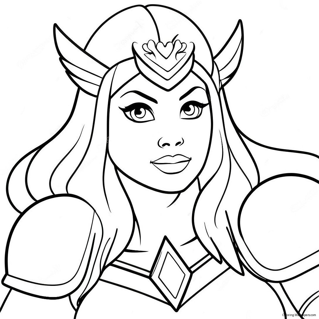 She Ra In Battle Armor Coloring Page 22068