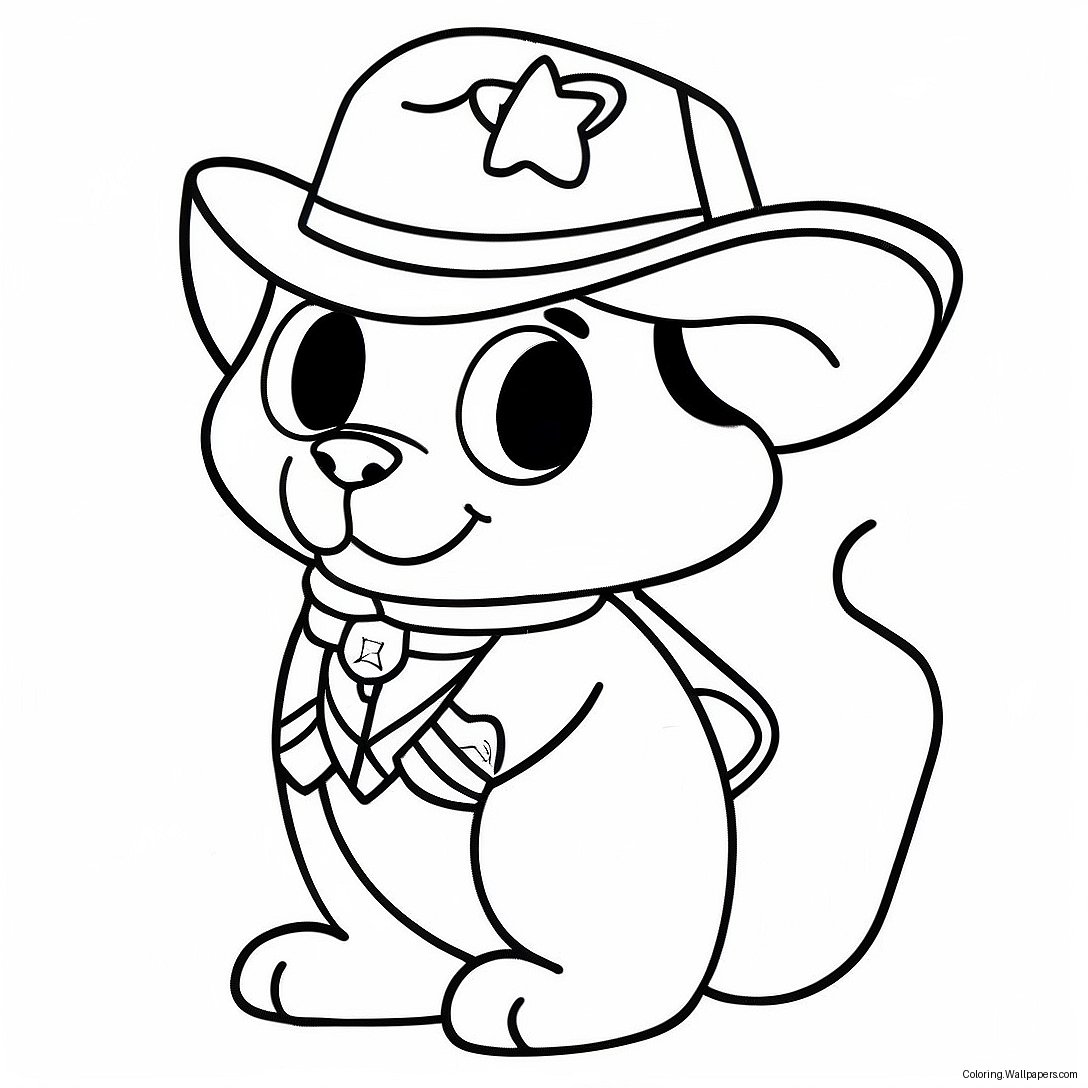 Sheriff Callie Färgläggningssida 22651