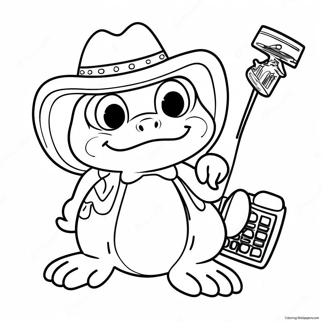 Sheriff Toadster Coloring Page 38290