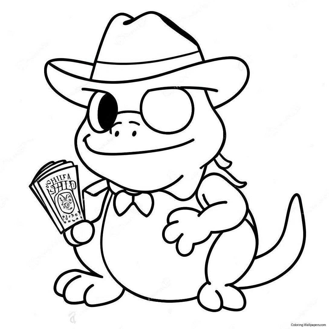 Sheriff Toadster Coloring Page 38291