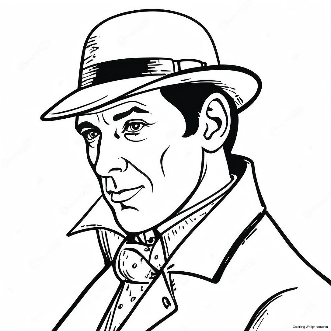 Sherlock Holmes Classic Detective Coloring Page 32022