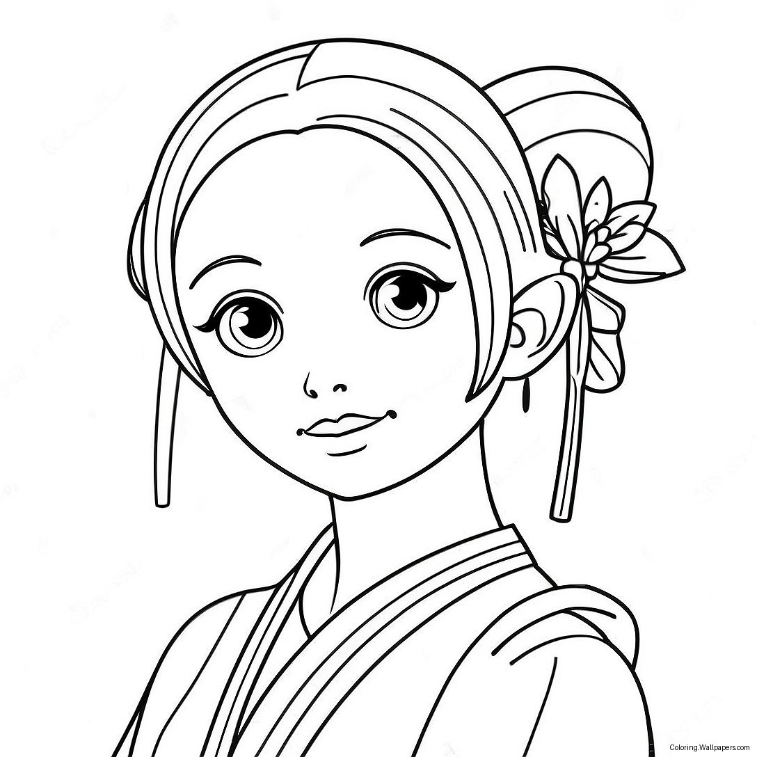 Shinobu Coloring Page 3873