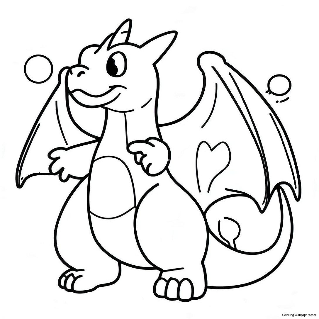 Shiny Charizard Pokemon Card Coloring Page 51733