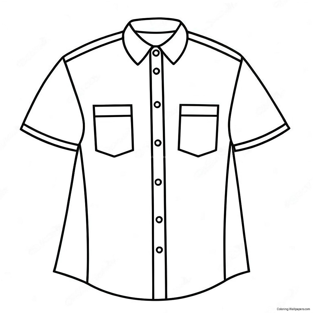 Shirt Coloring Page For Kids 18836