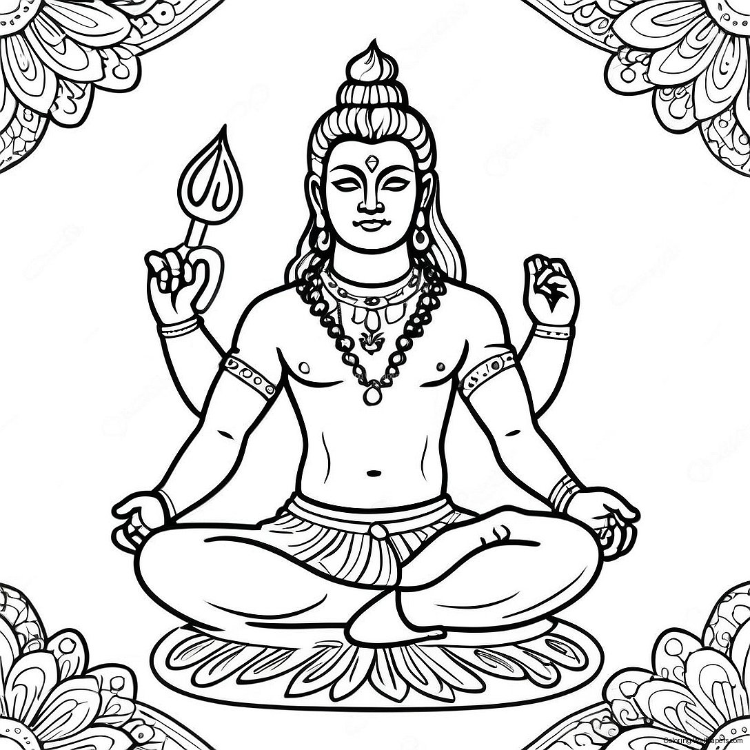 Shiva Coloring Page 38717