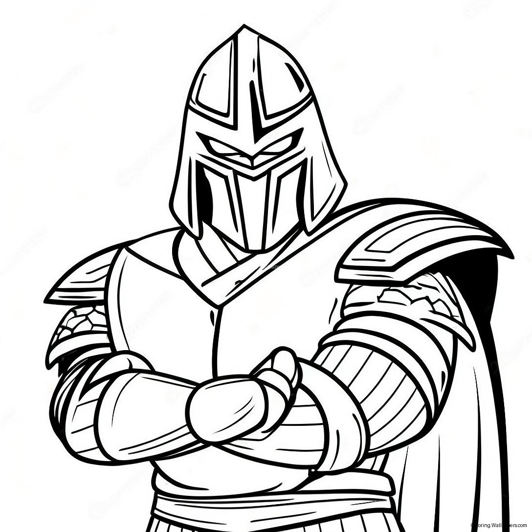 Shredder In Menacing Pose Coloring Page 41932