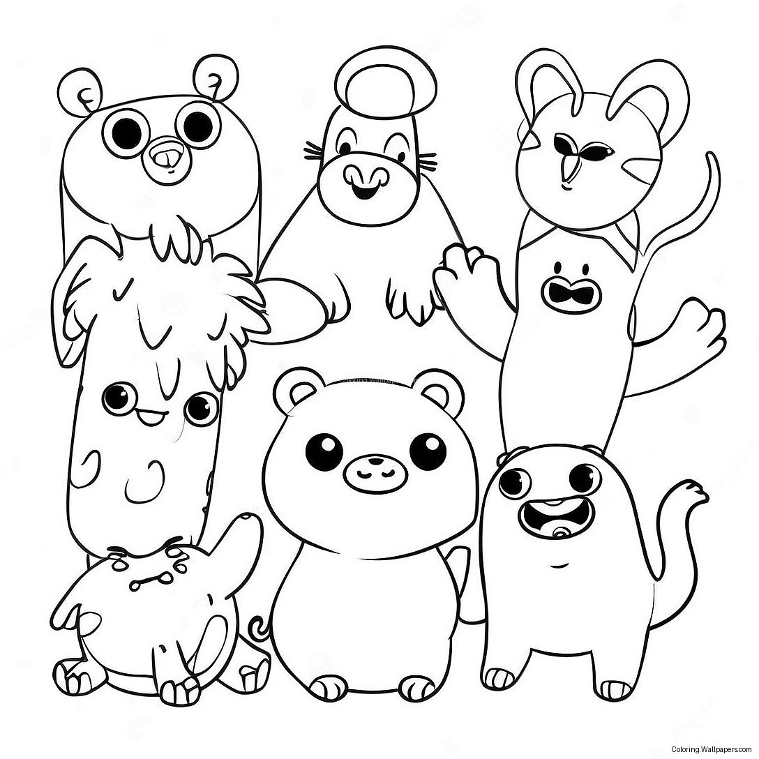 Silly Animals Wacky Wednesday Coloring Page 13470