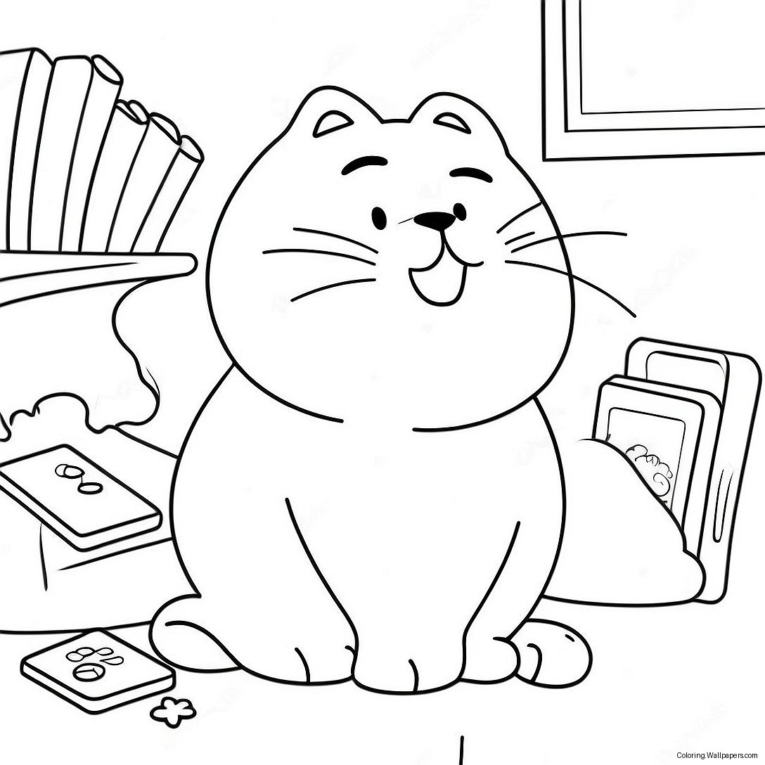 Simon's Cat Coloring Page 45312