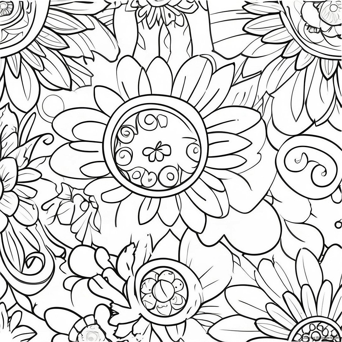 Simple For Adults Easy Coloring Page 44770