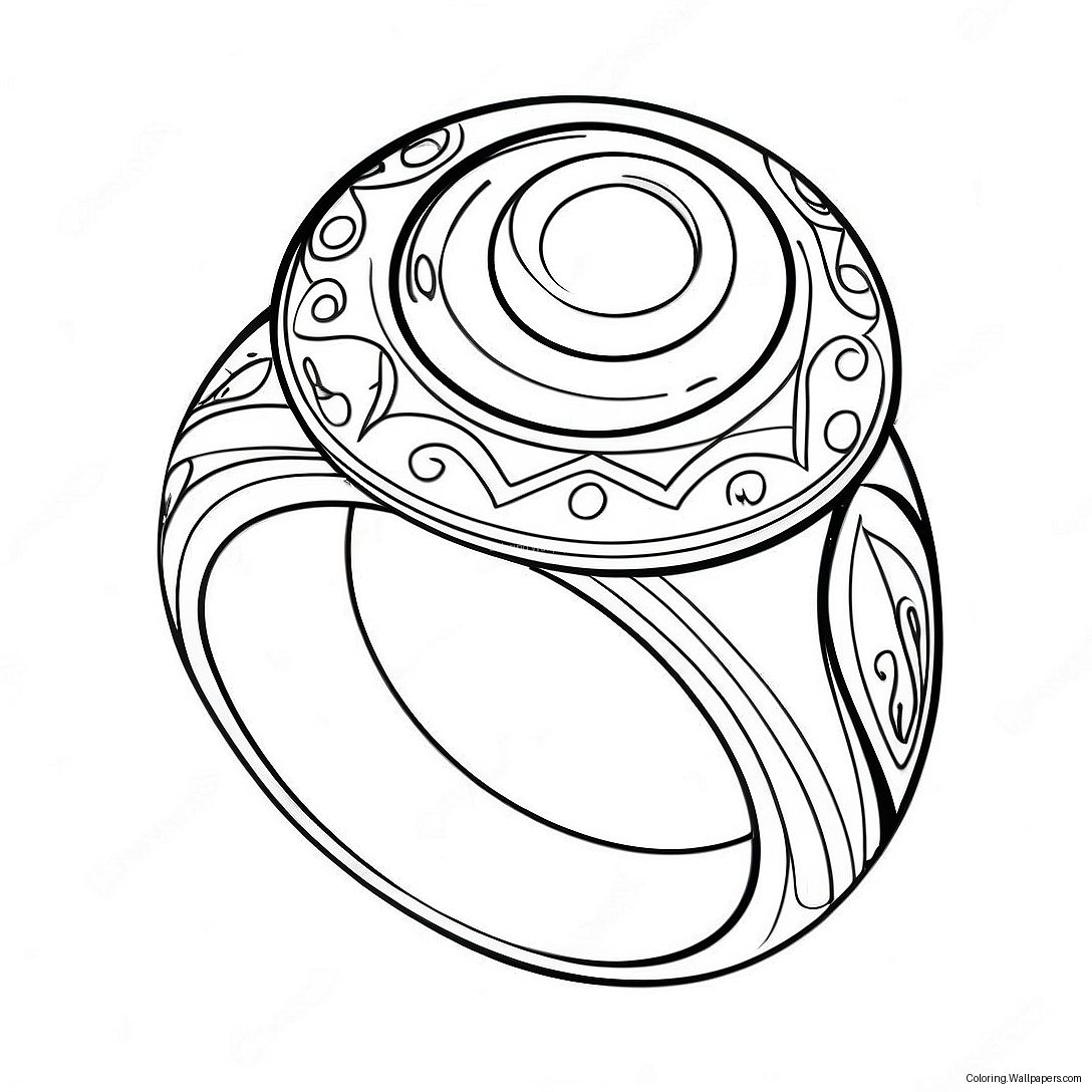 Simple Ring Coloring Page 51187