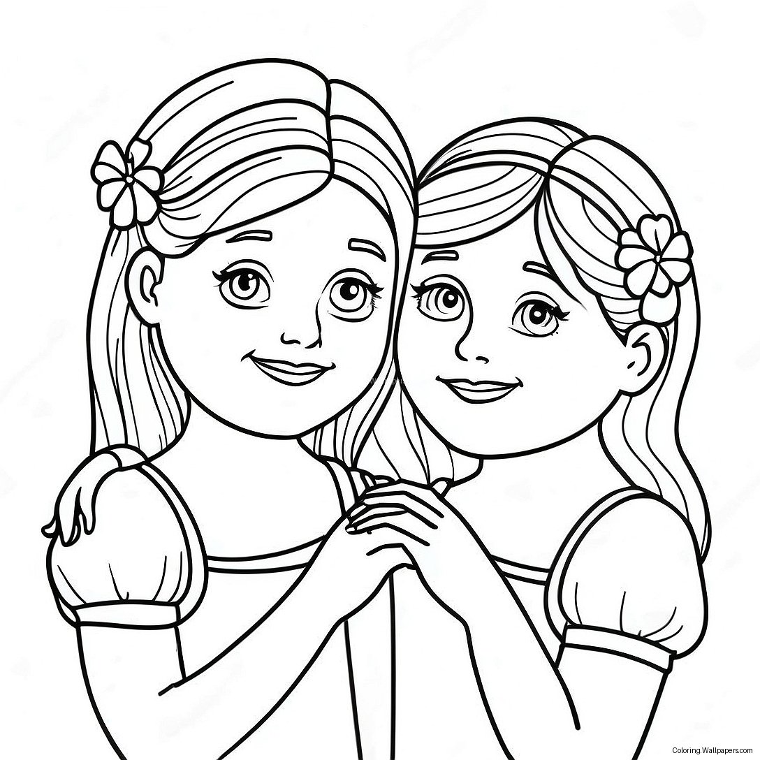 Sisterly Love Coloring Page 58500