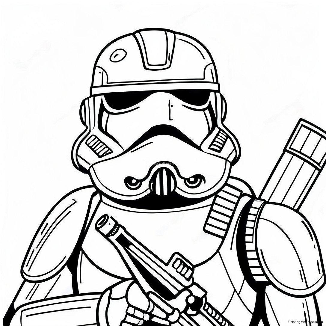 Sith Trooper In Battle Armor Coloring Page 50046