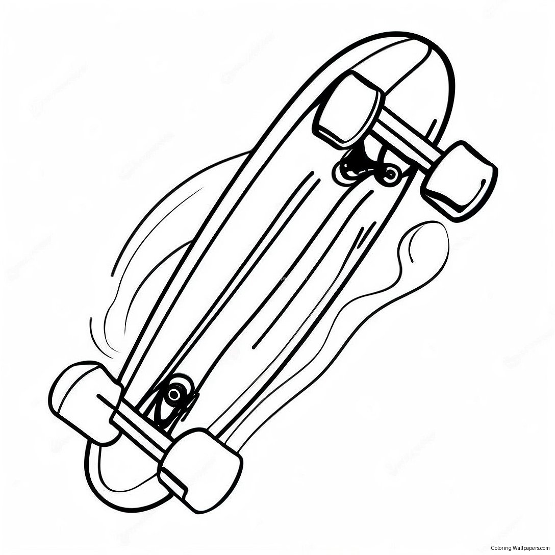 Skateboard Coloring Page 5356