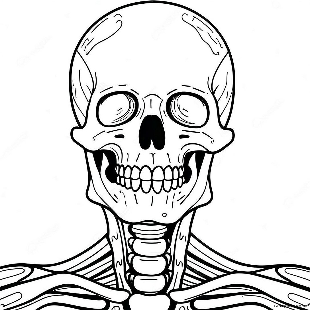 Anatomie Des Skelettsystems Ausmalbild 39841