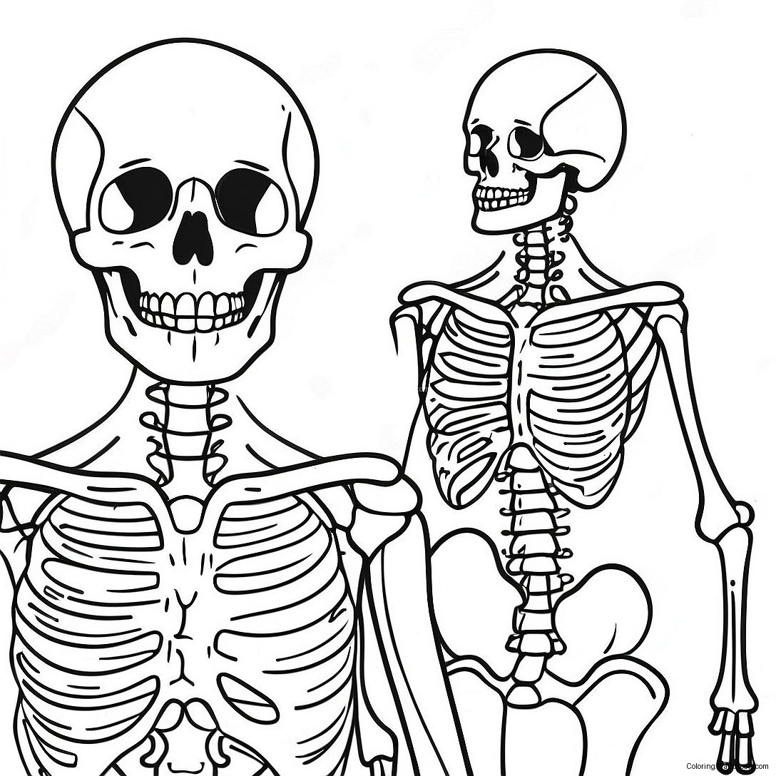 Anatomie Des Skelettsystems Ausmalbild 39842