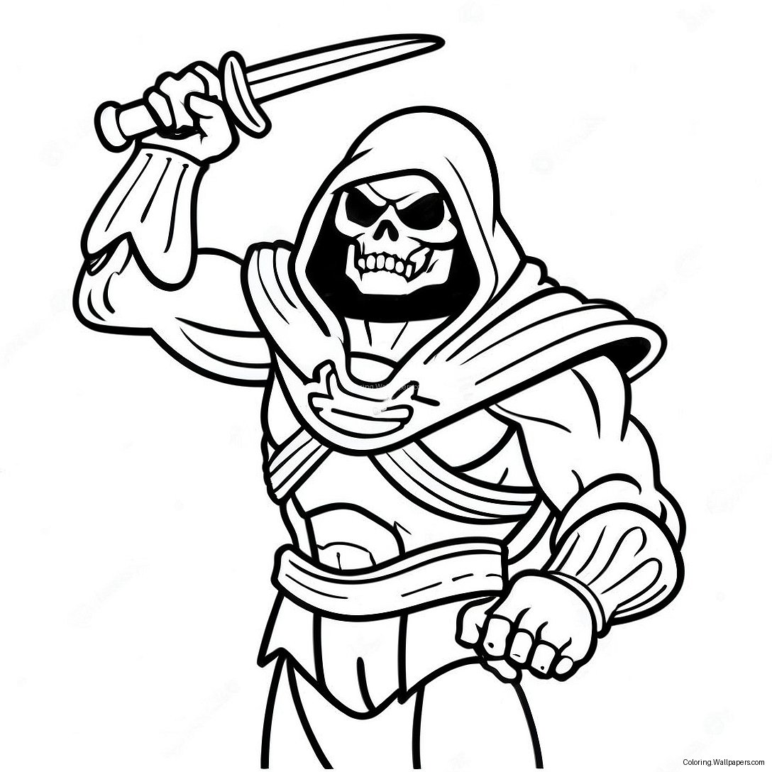 Página Para Colorear De Skeletor 30686