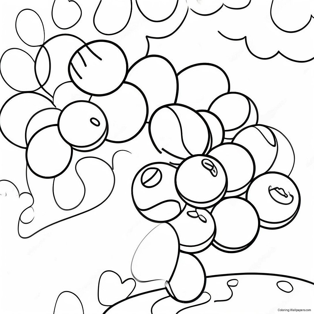 Skittles Rainbow Coloring Page 44659