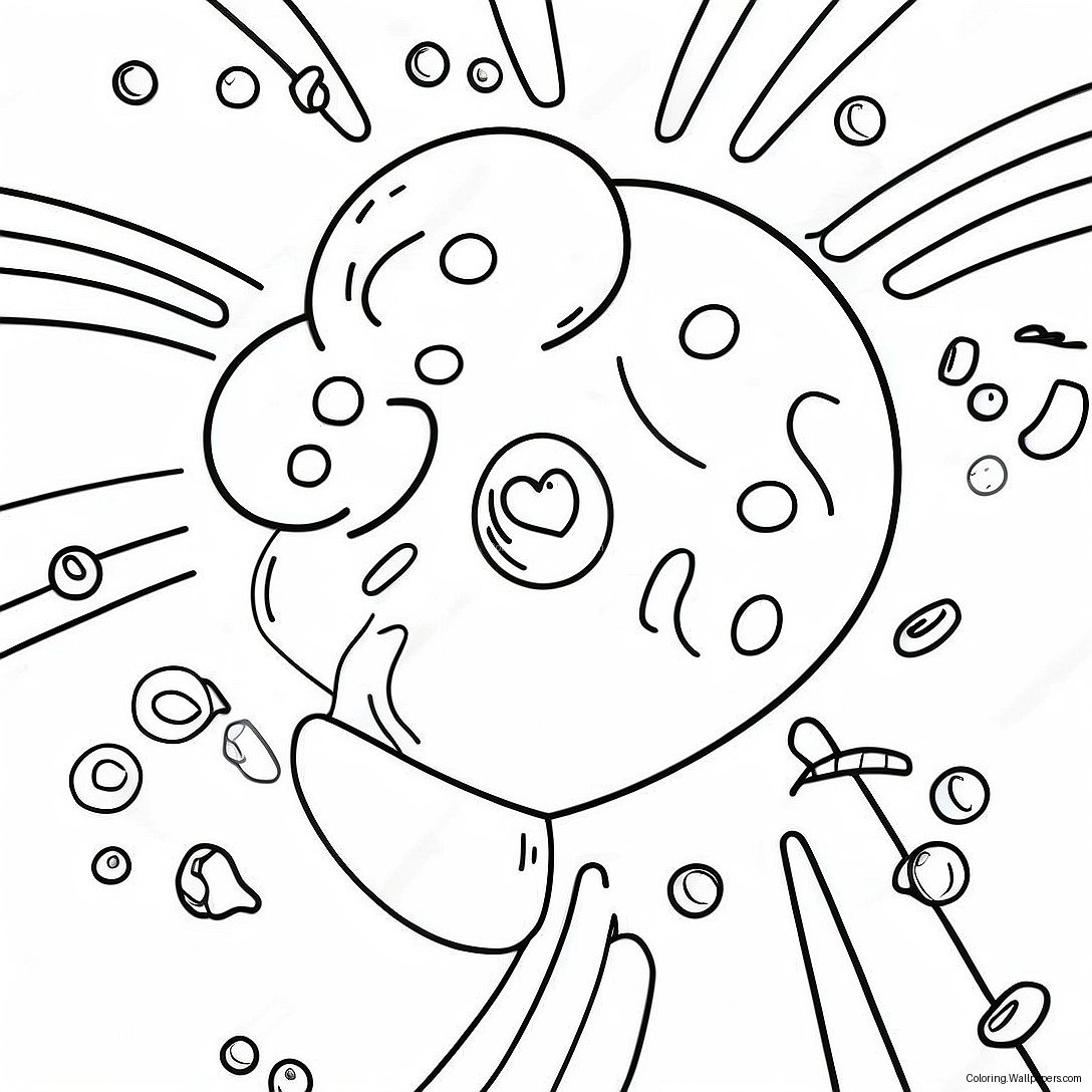 Skittles Rainbow Coloring Page 44660