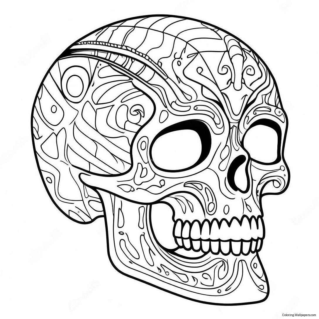 Página Para Colorear De Skull Crawler 40038