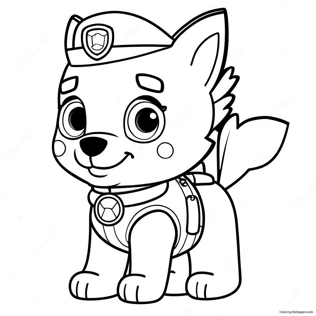 Skye Paw Patrol Kleurplaat 54909