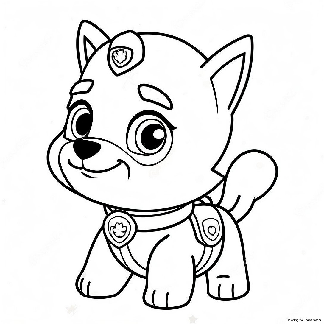 Skye Paw Patrol Kleurplaat 54910