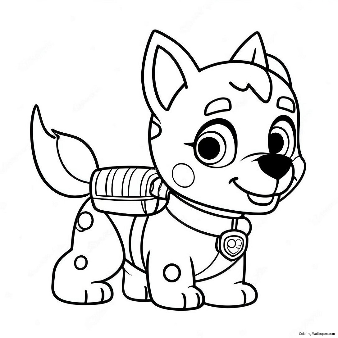 Skye Paw Patrol Kleurplaat 54911