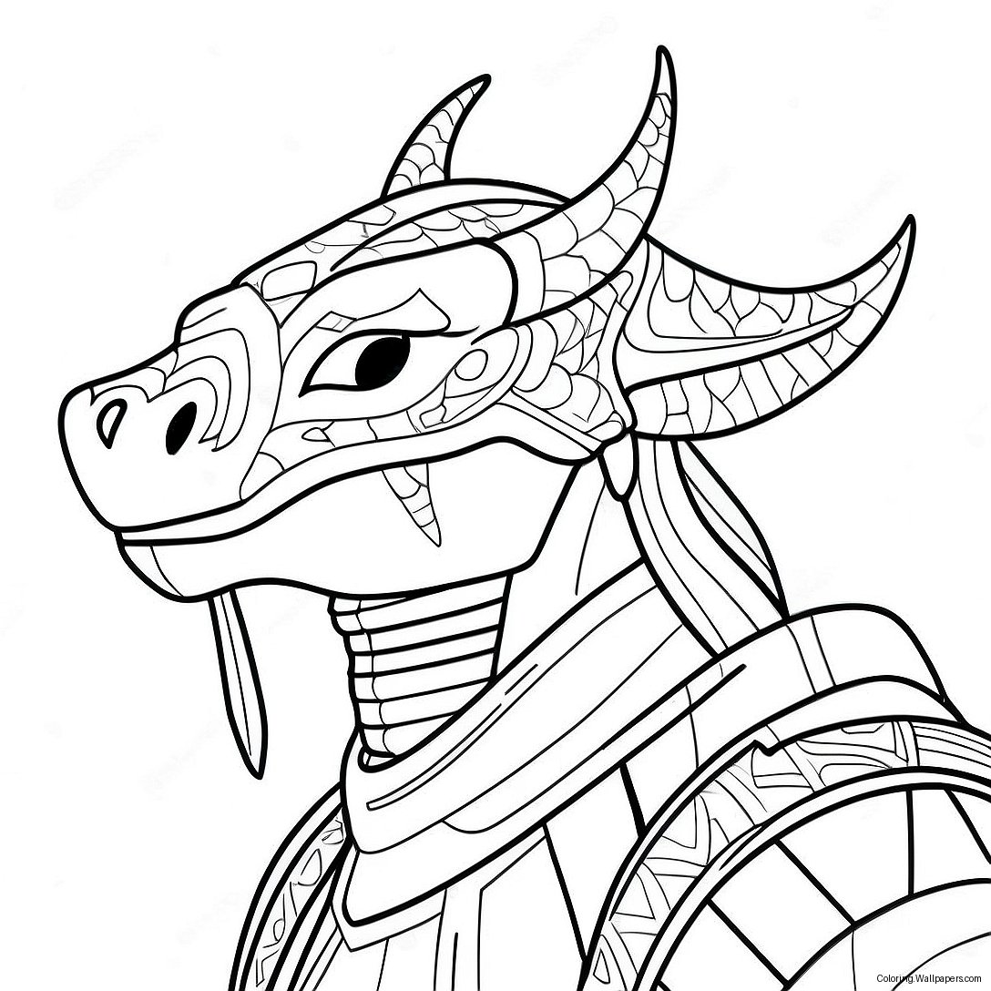 Skyrim Dragonborn Coloring Page 27673