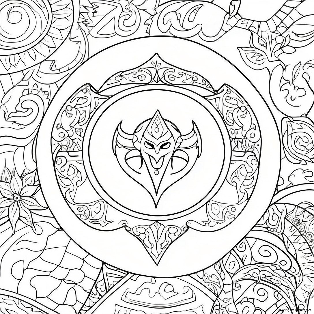 Page À Colorier Le Logo De Skyrim 27678