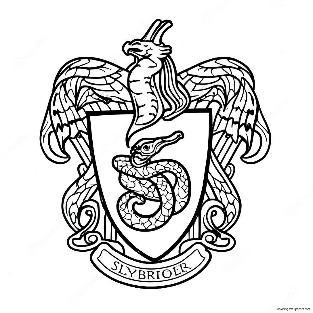 Slytherin Wappen Ausmalbild 32634