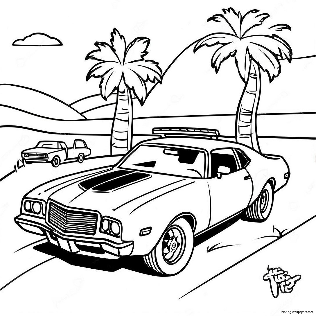 Página Para Colorir Do Carro Clássico Smokey And The Bandit 55284