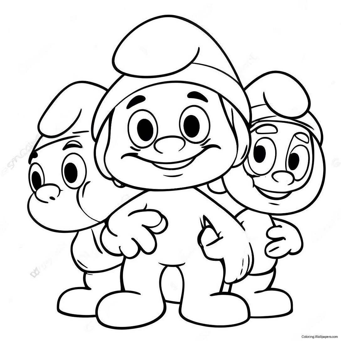 Smurfs Coloring Page 4512