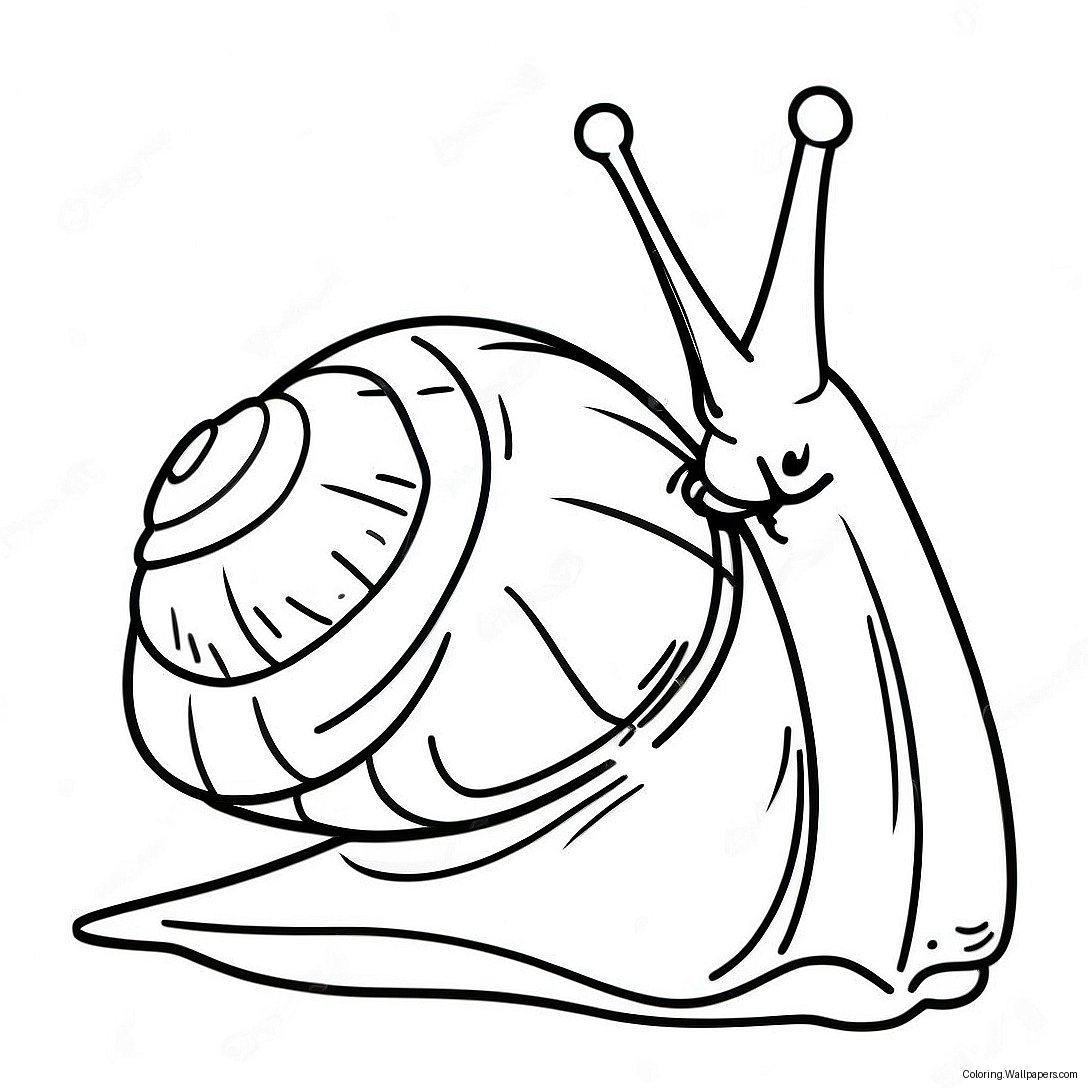 Snail Coloring Page 6767