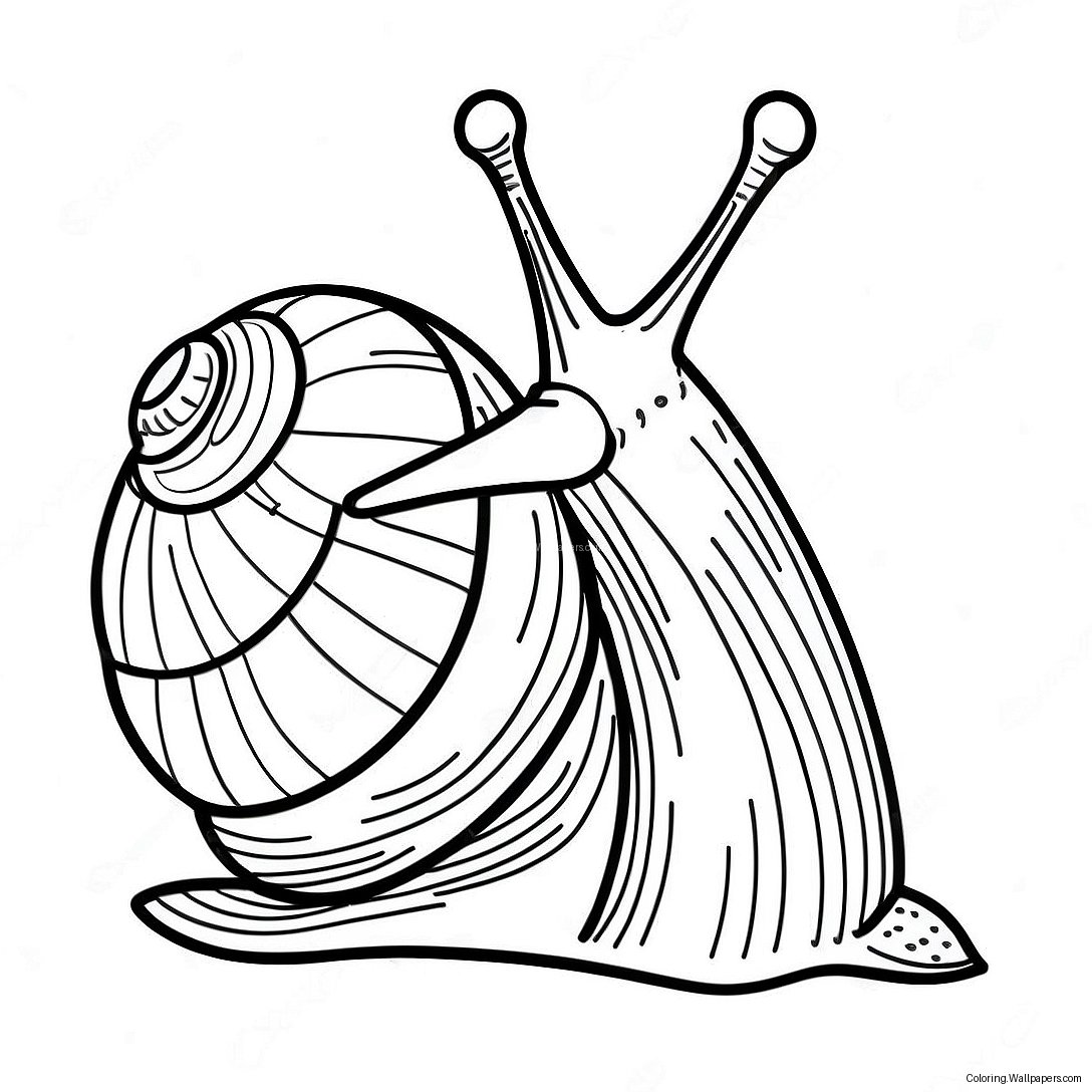 Snail Coloring Page 6768