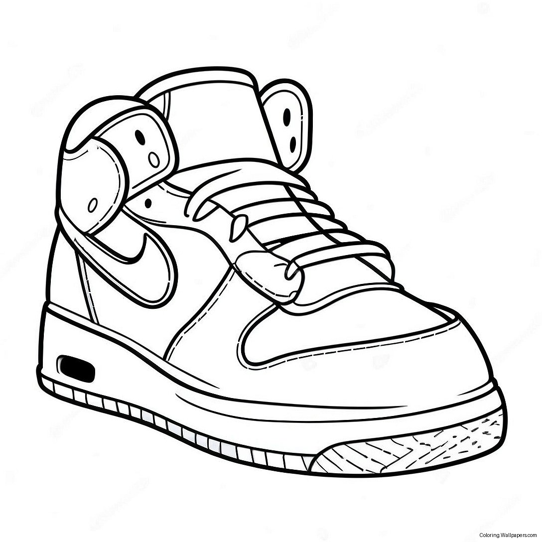 Sneaker Coloring Page 184