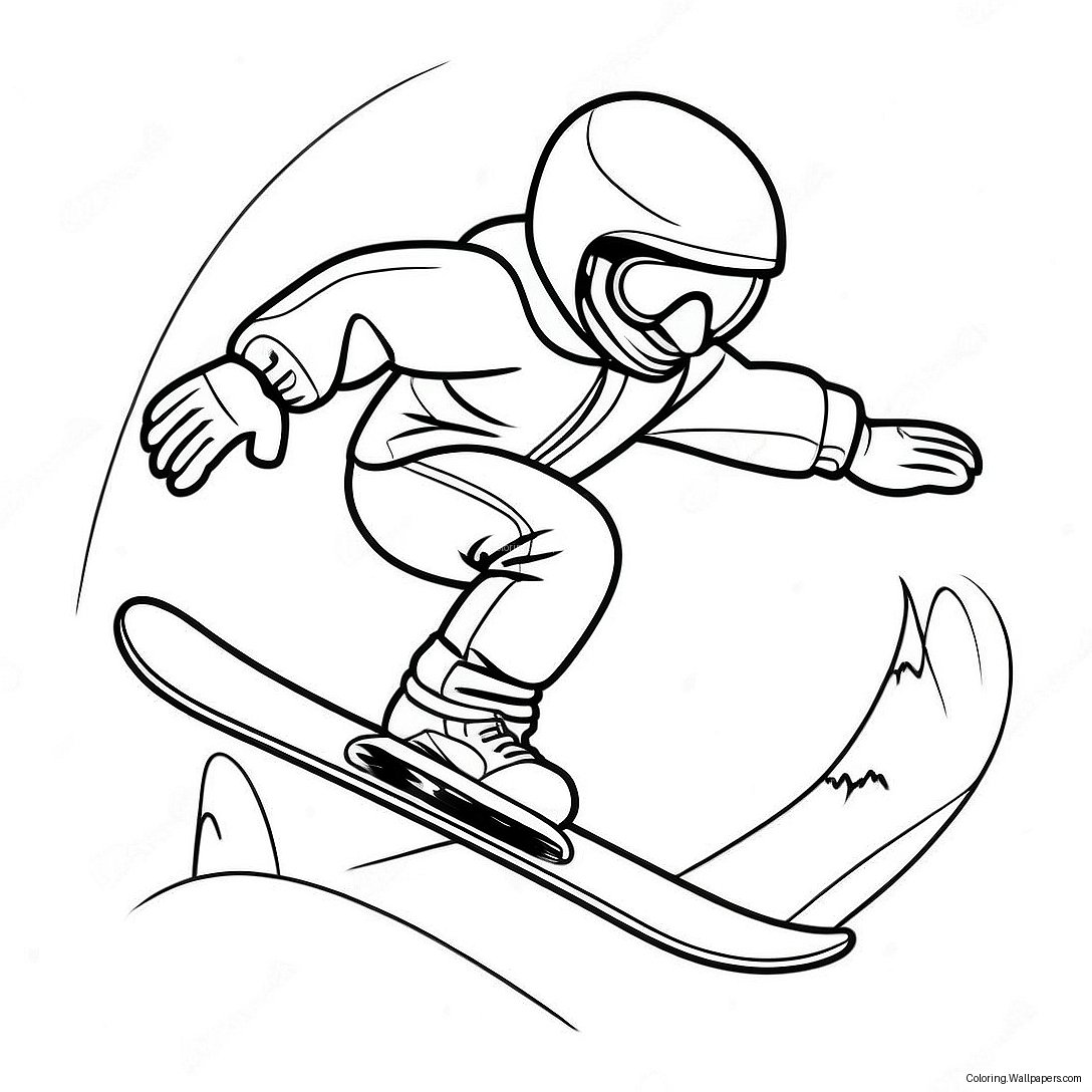 Snowboard Färgläggningssida 19128